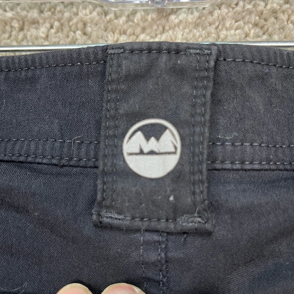 Wrangler ATG‎ Pants Mens 40x30 Black Cargo Elastic Waist Gusset in Knees Stretch